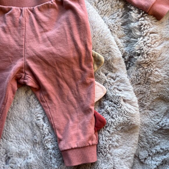 H & M Pink Monster themed jogging suit 6-9 months - Picture 2 of 6